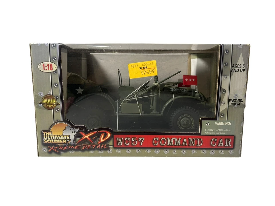 NEW, Unopened: Ultimate Soldier Xtreme Detail 1:18 WWII WC57 Command Car - Image 1 of 2
