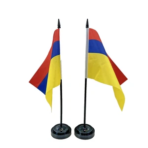 Bandiera Colombia piccola mini bandiera colombiana scrivania - Foto 1 di 5