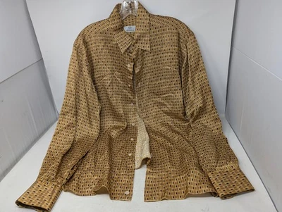 Maroni Maus & Hoffman Men’s Silk Blend Geometric Print Shirt L (213) - Image 1 of 4