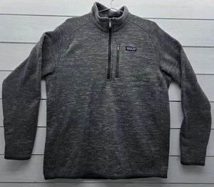 Patagonia Herren Better Sweater Jacke XL grau 1/4 Reißverschlusstasche Outdoor Stonewash - Bild 1 von 13