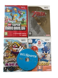 Juegos Nintendo Wii Zelda Twilight Princess Wario Land New Super Mario Bros Sonic - Imagen 1 de 6
