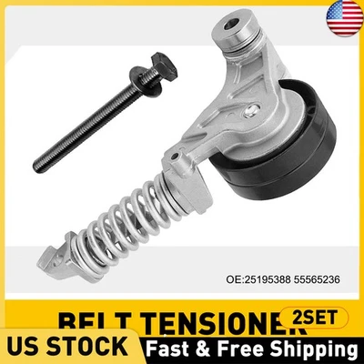 Tensor de correa de transmisión 2 piezas compatible con Chevrolet Sonic 2012-2020 25195388 55565236 Foto 1 de 4