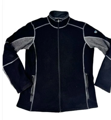 Kuhl Alfpaca Kashmira Jacket Men's Medium Black Full Zip Fleece - Image 1 of 4