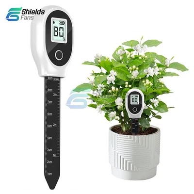 Soil Moisture Detector Tester LCD Soil Water Analyzer Meter for Garden Planting - Image 1 of 4