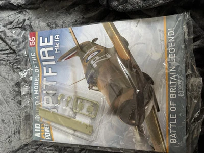 Issue 55- BUILD A MODEL OF THE SPITFIRE Mk 1A -HACHETTE - Brand new and sealed - Image 1 of 2