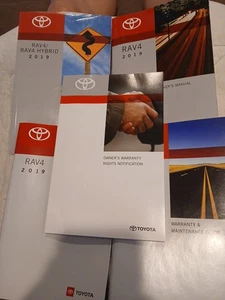 2019 Toyota RAV4 Factory Owners Manual Set *OEM* - Picture 1 of 18