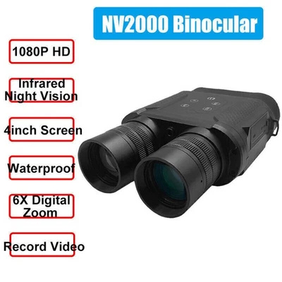 1080P NV2000 Binocular HD Digital Infrared Night Vision Video Hunting Camera - Image 1 of 4