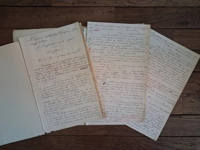 Important manuscrit Révolution Française Prêtres Evêques Eglise Catholique 1904 - Photo 1/4