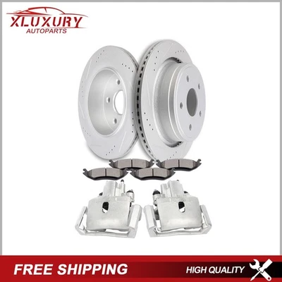 For 2004-2009 Dodge Durango Rear Brake Calipers Rotor Ceramic Pad Kit - Image 1 of 4