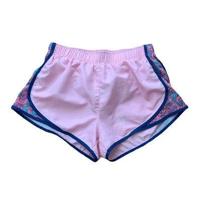 Simply Southern Running Shorts Lined Multicolor Pink Seahorse Women’s Small - Image 1 of 4