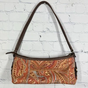 Vintage 00's Y2K Handbag Madison Studio Small Shoulder Bag Paisley Retro Casual - Picture 1 of 11