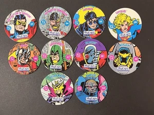 10 SkyCaps SkyBox, 1993 DC COMICS, Caps, Pogs - Picture 1 of 3