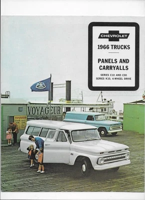 Chevrolet Trucks 1966 folleto: paneles y transportes suburbanos - serie C10/C30/K10 Foto 1 de 4