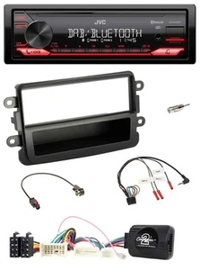 JVC DAB Lenkrad Bluetooth USB Autoradio für Dacia ab 2012 schwarz - Bild 1 von 10
