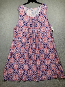 Croft & Barrow Dress Women's Plus 3X Blue Sleeveless Stretch Casual Relaxed - Bild 1 von 9