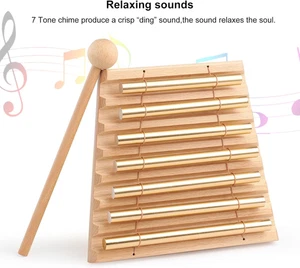 7 Ton Hand Glockenspiel Glocke Klang Heilinstrument Yoga Meditation Chakra - Bild 1 von 6