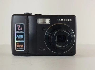 Cámara digital Samsung Digimax S730 7,2 MP negra zoom 3X COMO ESTÁ REPUESTOS/REPARACIÓN Foto 1 de 4