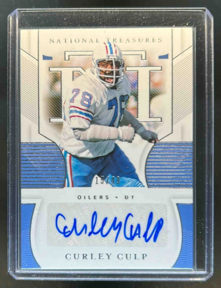 2019 National Treasures Curley Culp Signatures Gold Auto #15/49 Chiefs - Image 1 of 2