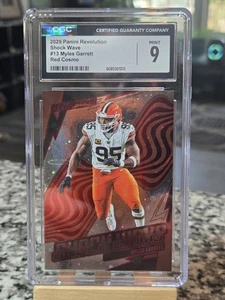 2025 Panini Revolution Shock Red Cosmo /50 Myles Garrett CGC 9 Gem Mint - Picture 1 of 4