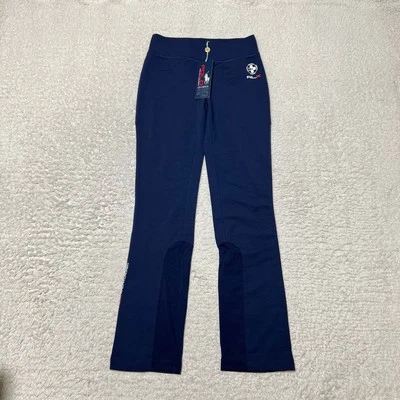 Polo Ralph Lauren Pants Womens Small Navy Flare Leggings RLX Performance Tennis - Imagem 1 de 4
