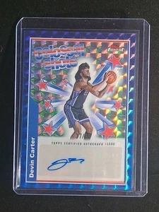 2024-25 Topps Finest Devin Carter Colossal Shots Auto Geometric Refractor ZZ4/99 - Picture 1 of 3