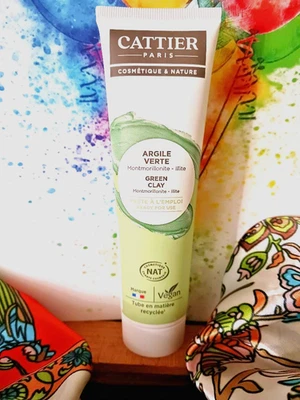 CATTIER PARIS GREEN CLAY MASK 3.38 OZ. TUBE*READY TO USE*ALL NATURAL*BRAND NEW  - Image 1 of 4