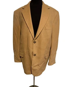 🧥 Vintage Chereskin 100% Camel Hair Blazer – Tan – Approx. Size XL (359) - Picture 1 of 10