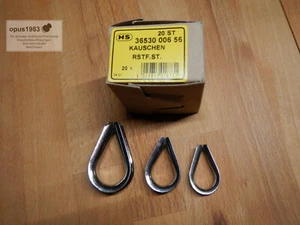 Edelstahl Kausche Seilöse Hermann Sprenger 44 mm für 8 - 9 mm Leine - Bild 1 von 2
