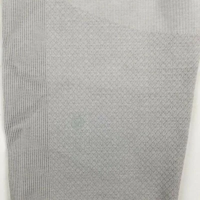 Lululemon Wunder Under Crops Sz 6 Textured High Rise Light Grey Gray Yoga Womens Foto 1 de 4