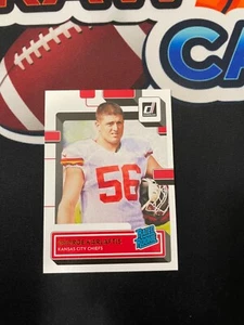 2022 Panini Donruss Rated Rookie Canvas Ritratto #361 George Karlaftis KC Chiefs - Foto 1 di 2
