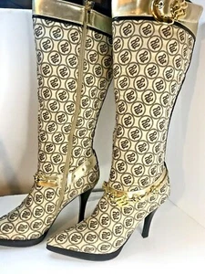 Rocawear Signature Stiletto Heel Knee-high Boots  Roca Wear Size 81/2 - Picture 1 of 7