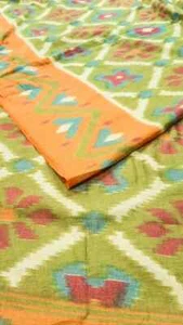 Patola Saree Sari Tissu Vintage Matériau Tissé À La Main Pour La Couture PTS1038 - Picture 1 of 7