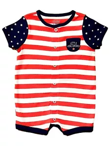 New Carter's Newborn Baby Boy Patriotic Romper~Little Firecracker~4th of July - Picture 1 of 2