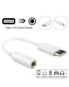 SAMSUNG GALAXY S20+ S20 ULTRA S20 FE USB Type C to 3.5mm AUX Headphone Adapter - Picture 1 of 6