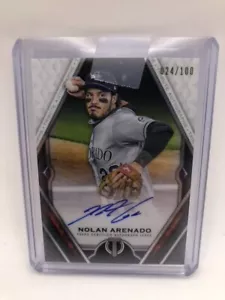 2021 Topps Tribute Tribute Auto /100 Nolan Arenado #TA-NA Auto Free Shipping - Bild 1 von 2