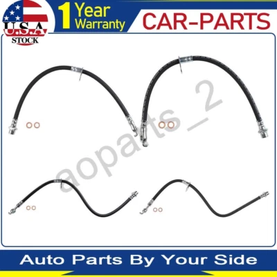 4X Líneas de manguera de freno trasero delantero izquierdo derecho Sunsong para Lexus ES350 2009 2008 2007 Foto 1 de 4