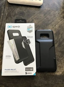 Speck Cell Phone Wallet Cases for Galaxy S8 Plus - Black - Picture 1 of 5