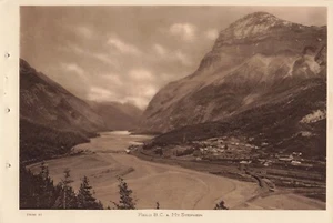 Canadian Rockies Byron Harmon Vandyck Photogravure Field B.C. & Mt. Stephen - Picture 1 of 1