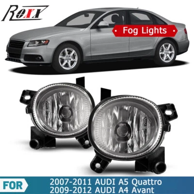 Par de faros antiniebla para Audi A5 2007-2011 lente transparente 2009-2012 Audi A4 Volkswagen CC Foto 1 de 4