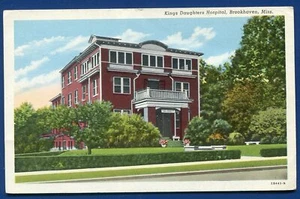 Brookhaven Mississippi ms Kings Daughters Hospital Curteich postcard - Picture 1 of 2