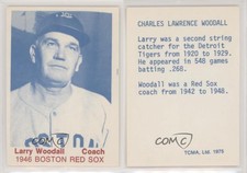 1975 TCMA 1946 Boston Red Sox Blue Back Larry Woodall
