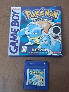 Pokémon Blue Version(GameBoy, 1998) 1st Ed. Misprint Authentic Box And Game Only - Picture 1 of 10