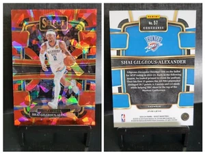 2023-24 Panini Select Red Cracked Ice Prizm Shai Gilgeous-Alexander Thunder #57 - Picture 1 of 1