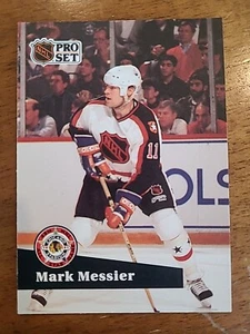 1991 Pro Set Mark Messier ALL STAR Karte #282 NHL EDMONTON OILERS HERVORRAGENDER ZUSTAND - Bild 1 von 2