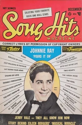 Song Hits Magazine Johnnie Ray Jerry Vale Bill Doggett December 1956 d7 - Image 1 of 4