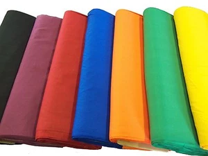 Tela de tela ancha de 45" mezcla de algodón poliéster - perno de 20 yardas (39 colores) - Imagen 1 de 30