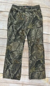 Outfitters Ridge RealTree Camo Hunting Denim Jean Pants Boys Youth Size 18 Reg - Picture 1 of 8
