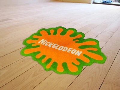Nuevo Nickelodeon Dibujos Animados TV Sala Sala Alfombras Acento Moderno Lana Alfombra Verde Foto 1 de 4
