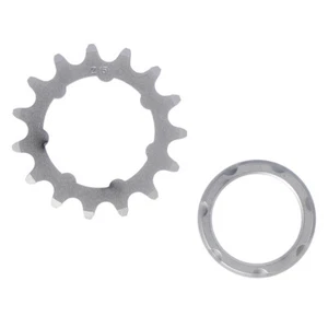 XLC Single Speed Ritzel 1/8",15 Zähne mit Träger matt verchromt, silber - Bild 1 von 1