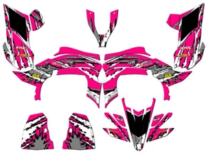 Trituradora 450R/450X 2009-2013 (marco de aluminio EFI) YFZ 450 rosa Senge gráficos - Imagen 1 de 7